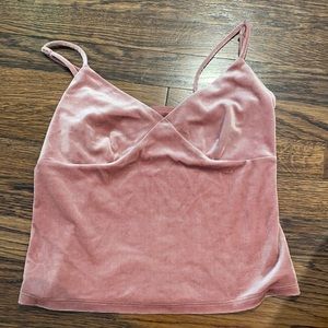 Pink Velvet Tank